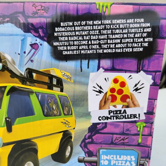 NEW TMNT RC Car Van Remote Control Teenage Mutant Ninja Turtles Toy Pizza Blaste - Picture 15 of 16